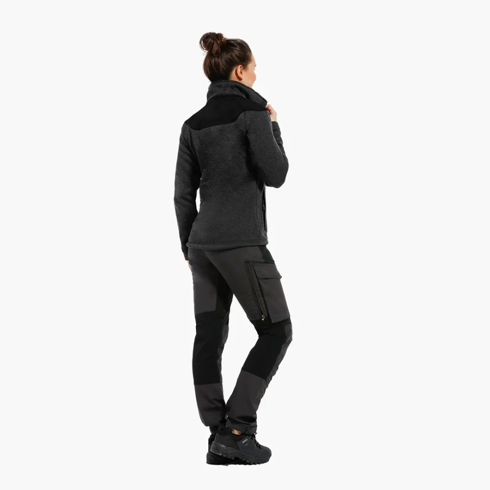 Fleece Coarse Dames Antraciet