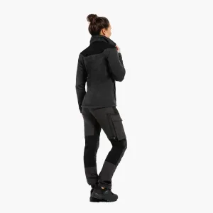 Fleece Coarse Dames Antraciet
