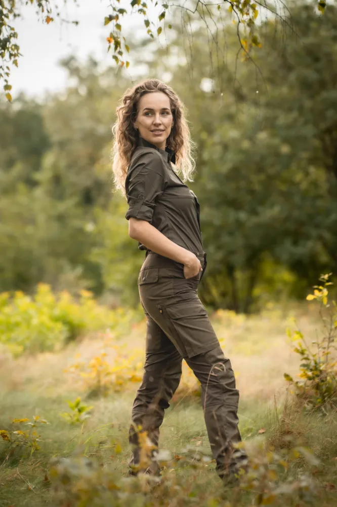 Trousers Flexline Damen Olive Green